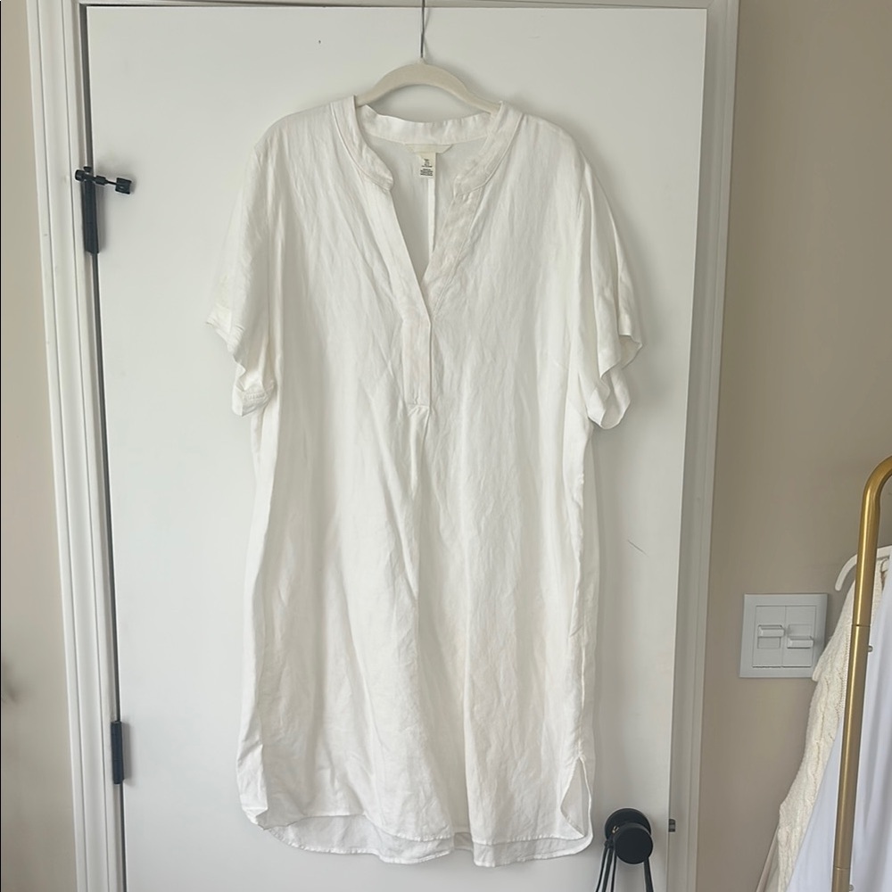 H&M White Casual Dress
